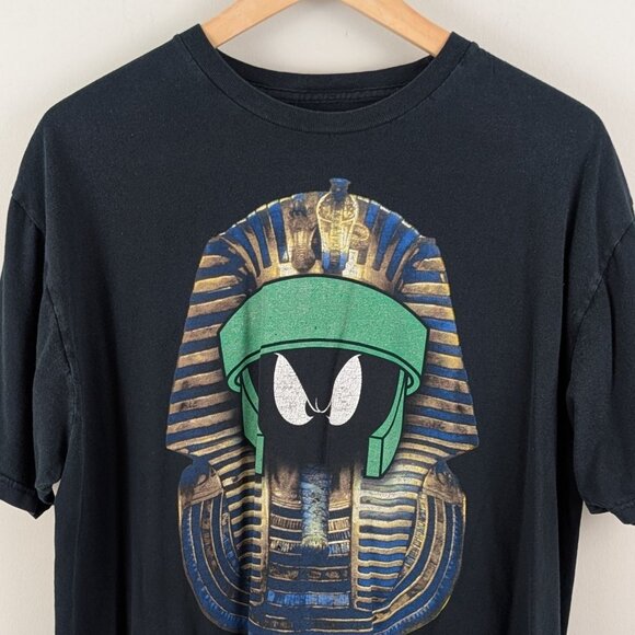 Looney Tunes Marvin The Martian King TUT Mens Graphic Tee Size XL Egyptian - Picture 1 of 9